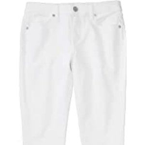 ANN TAYLOR White Stretch Slim Fit 5 Pocket  18